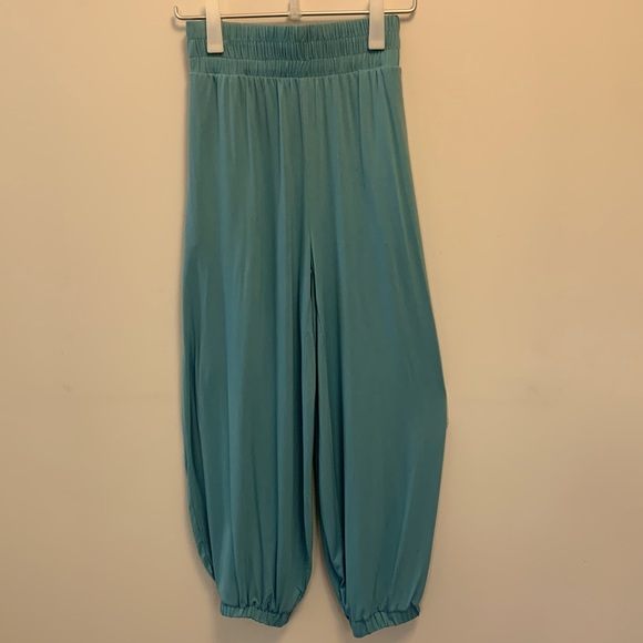 FREE PEOPLE BEACH Ali pants pockets super soft elastic waistband blue size XS - Picture 2 of 13